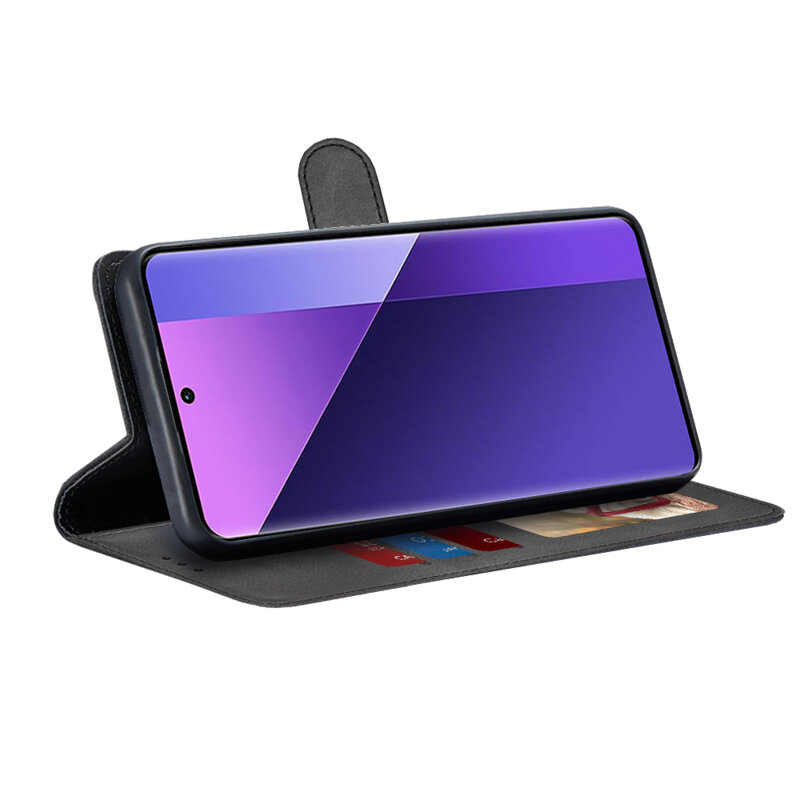 Husa 360 Xiaomi Redmi Note 13 Pro+ 5G Techsuit Diary Book, negru