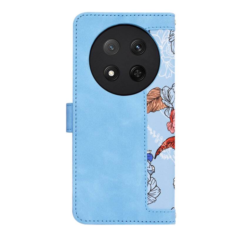 Husa personalizata fete Honor X9c Techsuit FlipCraft, bleu