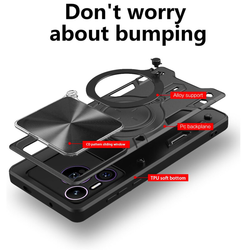 Husa Huawei Pura 70 Techsuit CamGuard Pro, roz auriu