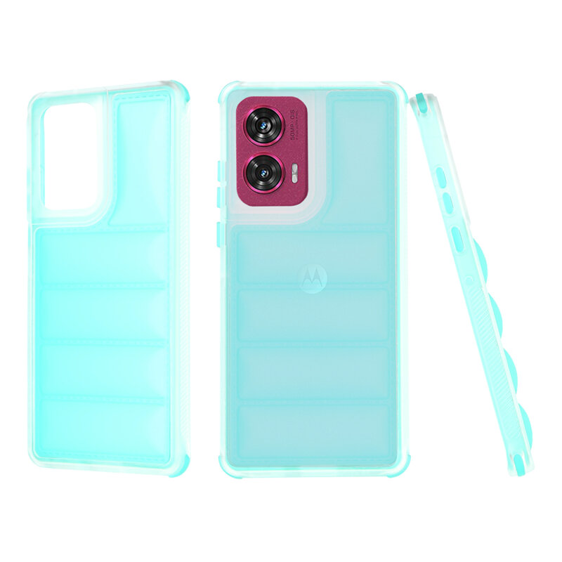 Husa Motorola Edge 50 Fusion Techsuit Wave Shield, turcoaz