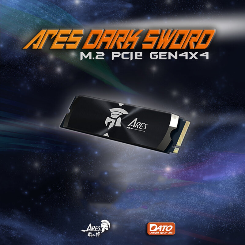 SSD Ares Dark Sword 1TB Dato, PCIe Gen4x4, 7200MB/s, ARSDSK-1TB