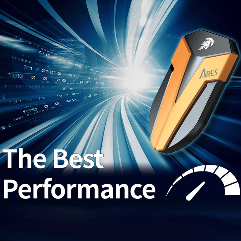 SSD extern 2TB Dato Ares Amber Shield, PCIe Gen5x4, 1600MB/s