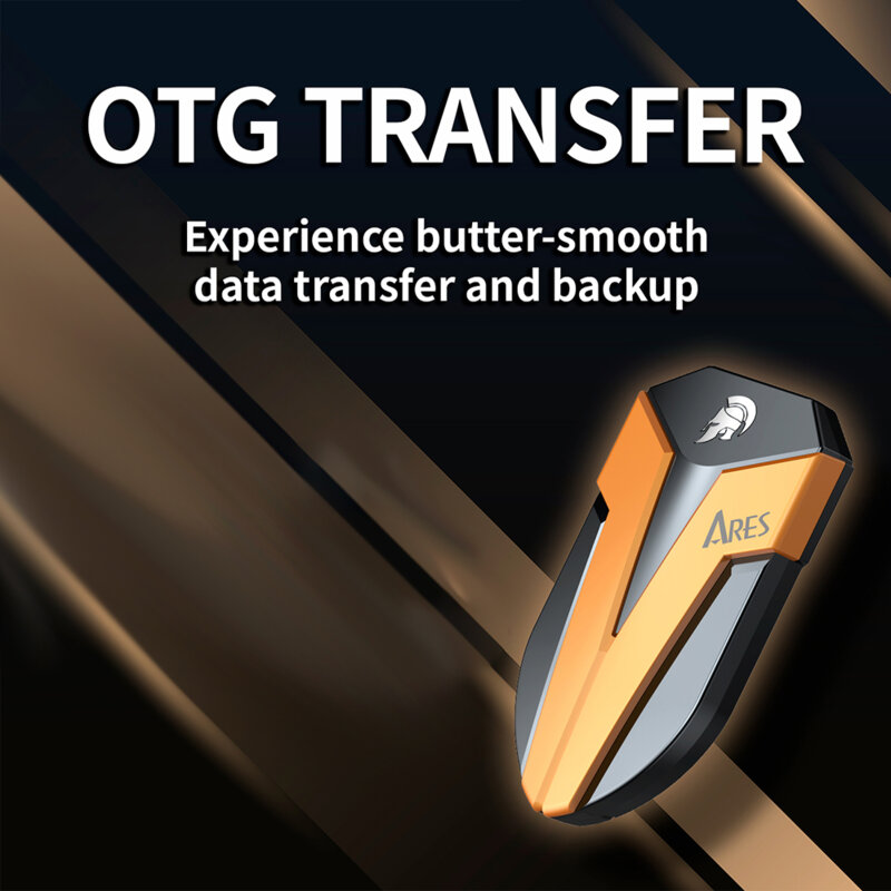 SSD extern 2TB Dato Ares Amber Shield, PCIe Gen5x4, 1600MB/s