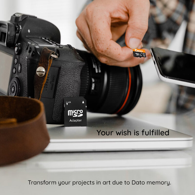 Card memorie Micro SDXC 256GB Dato, DTTF256GU3A2V30HA