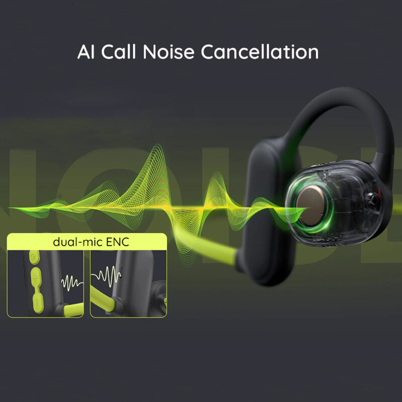Casti Bluetooth sport, AI Call Noise Cancellation Havit E553BT