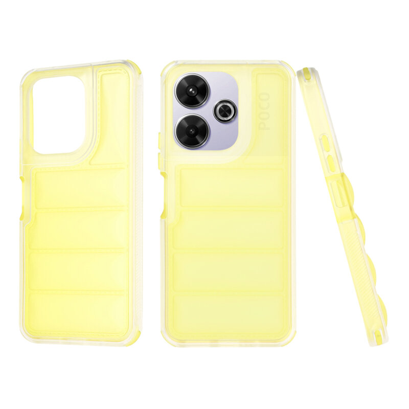 Husa Xiaomi Poco M6 4G Techsuit Wave Shield, galben