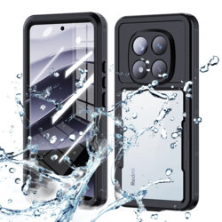 Husa impermeabila Xiaomi Redmi Note 14 Pro 5G ShellBox Waterproof IP68, negru