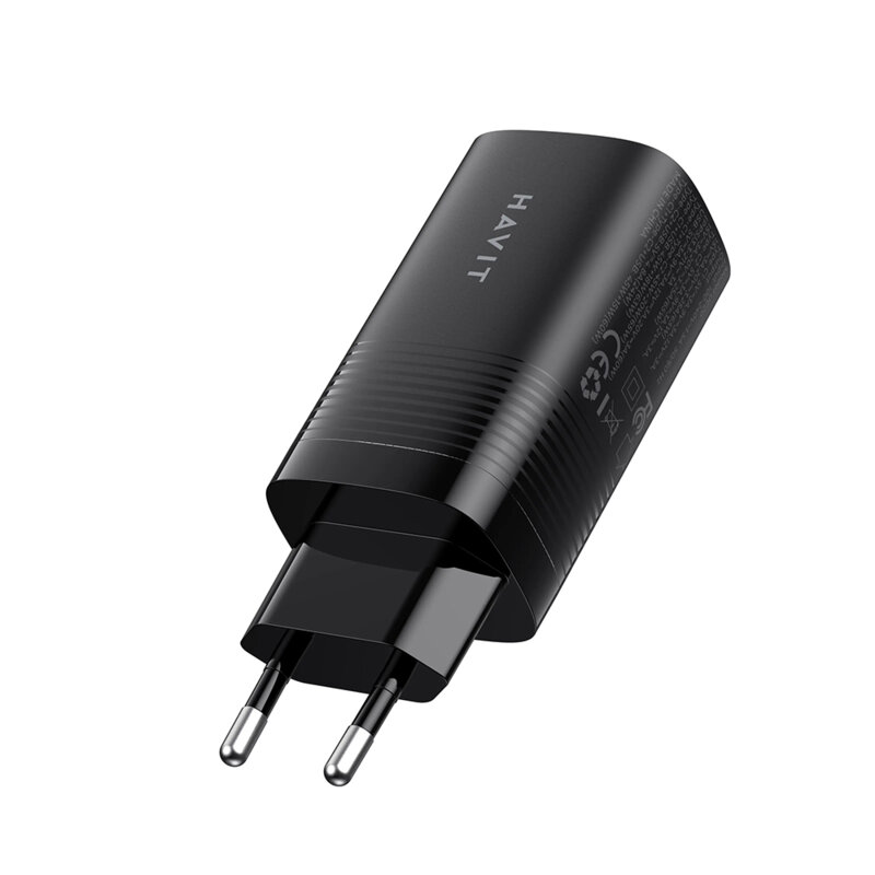 Incarcator priza USB 2x Type-C Havit UC20 EU, negru
