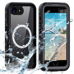 Husa impermeabila iPhone 16e ShellBox Waterproof IP68, negru