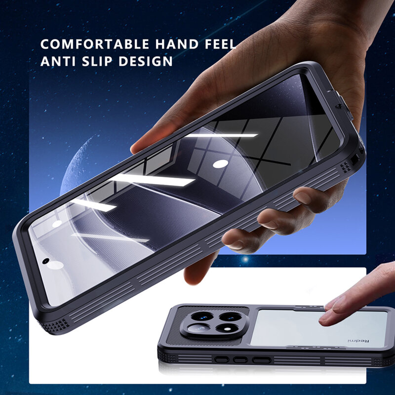 Husa impermeabila Xiaomi Poco X7 ShellBox Waterproof IP68, negru