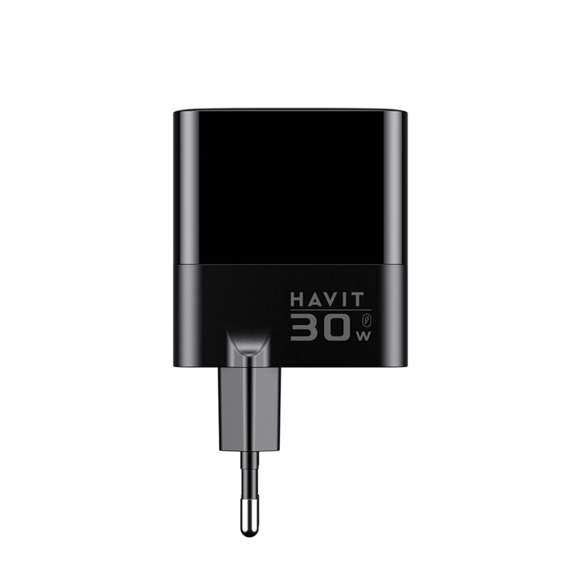 Incarcator priza Type-C 2x USB 30W Havit UCLE001 EU, negru