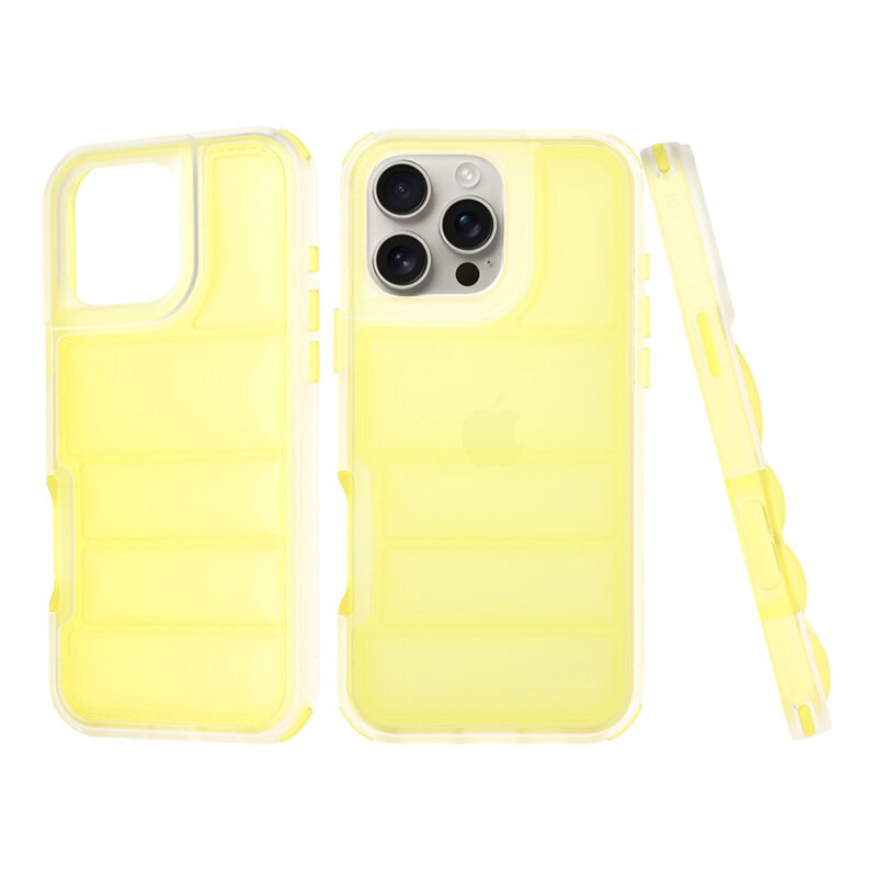 Husa iPhone 16 Pro Max Techsuit Wave Shield, galben