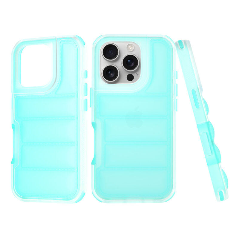 Husa iPhone 16 Pro Techsuit Wave Shield, turcoaz