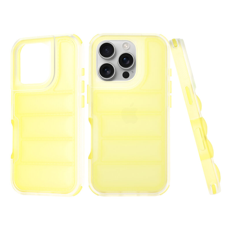 Husa iPhone 16 Pro Techsuit Wave Shield, galben