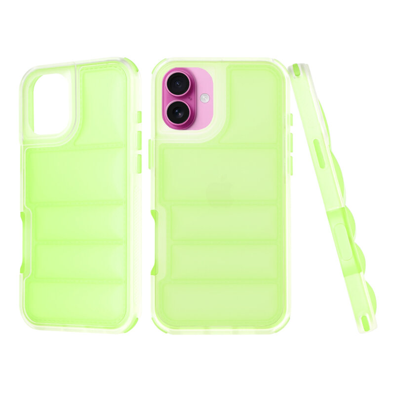 Husa iPhone 16 Plus Techsuit Wave Shield, verde