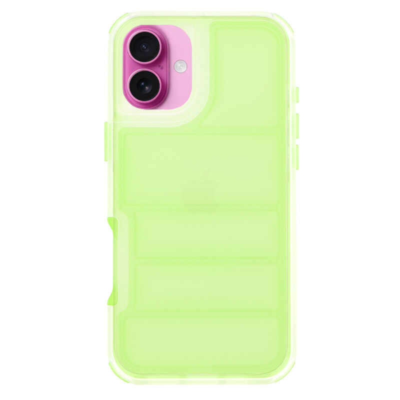 Husa iPhone 16 Plus Techsuit Wave Shield, verde