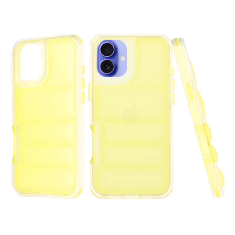 Husa iPhone 16 Techsuit Wave Shield, galben