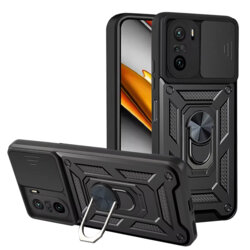Husa Xiaomi Poco F3 protectie camera Techsuit CamShield Series, negru
