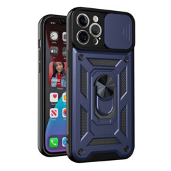 Husa iPhone 12 Pro Max protectie camera Techsuit CamShield Series, albastru