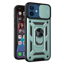 Husa iPhone 12 protectie camera Techsuit CamShield Series, verde