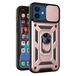 Husa iPhone 12 protectie camera Techsuit CamShield Series, roz