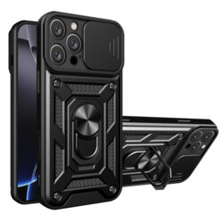 Husa iPhone 16 Pro Max protectie camera Techsuit CamShield Series, negru