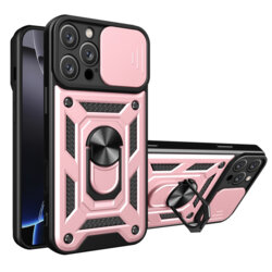 Husa iPhone 16 Pro Max protectie camera Techsuit CamShield Series, roz