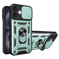 Husa iPhone 16 protectie camera Techsuit CamShield Series, verde
