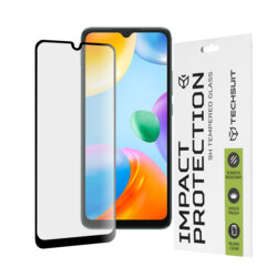 Folie sticla Xiaomi Redmi 10C Techsuit 111D Full Glue Full Cover, negru