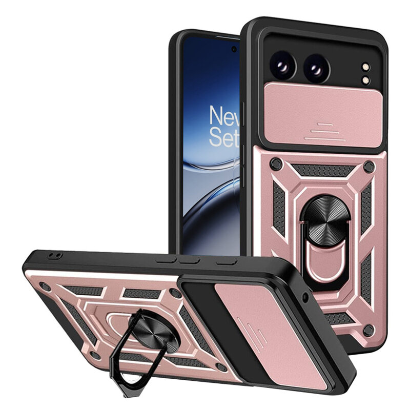 Husa OnePlus Nord 4 protectie camera Techsuit CamShield Series, roz