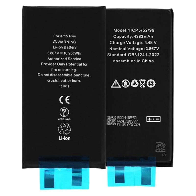 Baterie acumulator iPhone 15 Plus fara prindere, 4383mAh