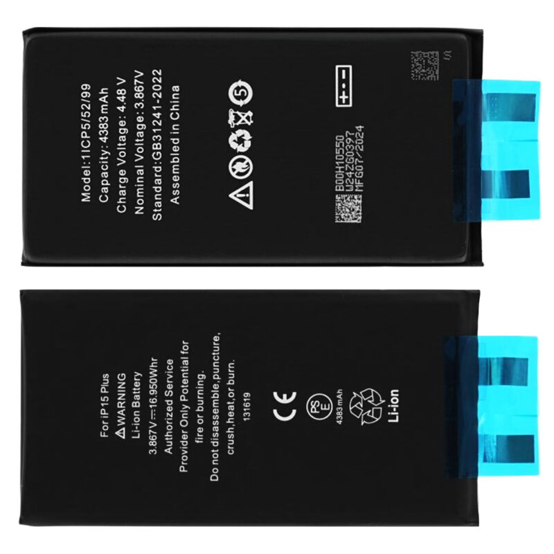 Baterie acumulator iPhone 15 Plus fara prindere, 4383mAh