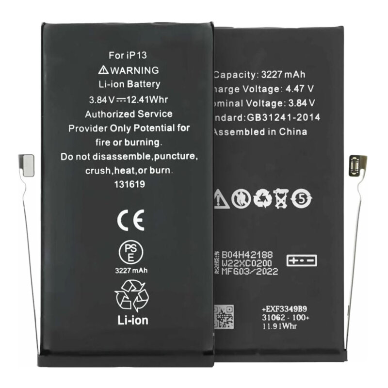 Baterie acumulator iPhone 13, 3227mAh, negru