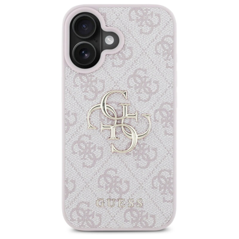 Husa originala Guess iPhone 16 Hardcase 4G Big Logo, roz, GUHCP16S4GMGPI