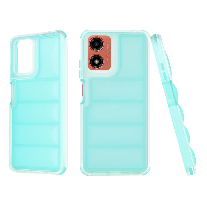 Husa Motorola Moto G04 Techsuit Wave Shield, turcoaz