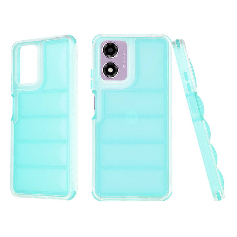 Husa Motorola Moto E14 Techsuit Wave Shield, turcoaz