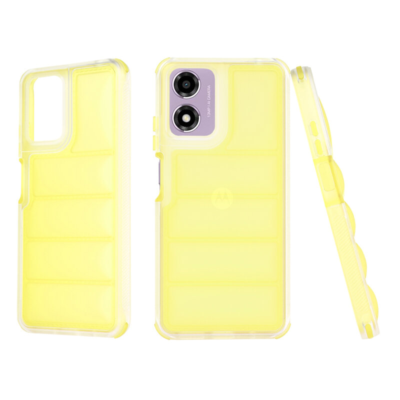 Husa Motorola Moto E14 Techsuit Wave Shield, galben