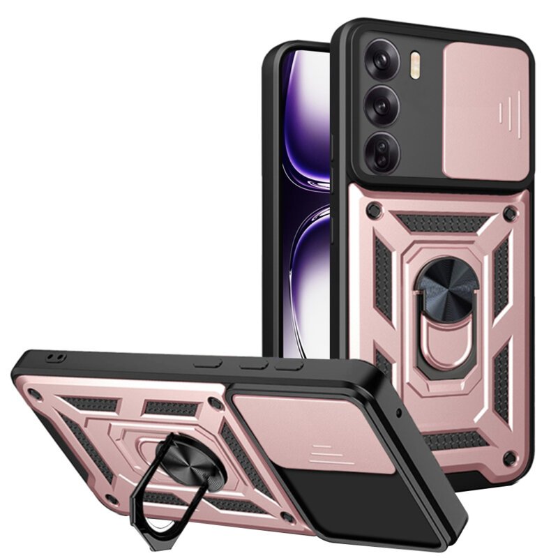 Husa Oppo Reno12 protectie camera Techsuit CamShield Series, roz