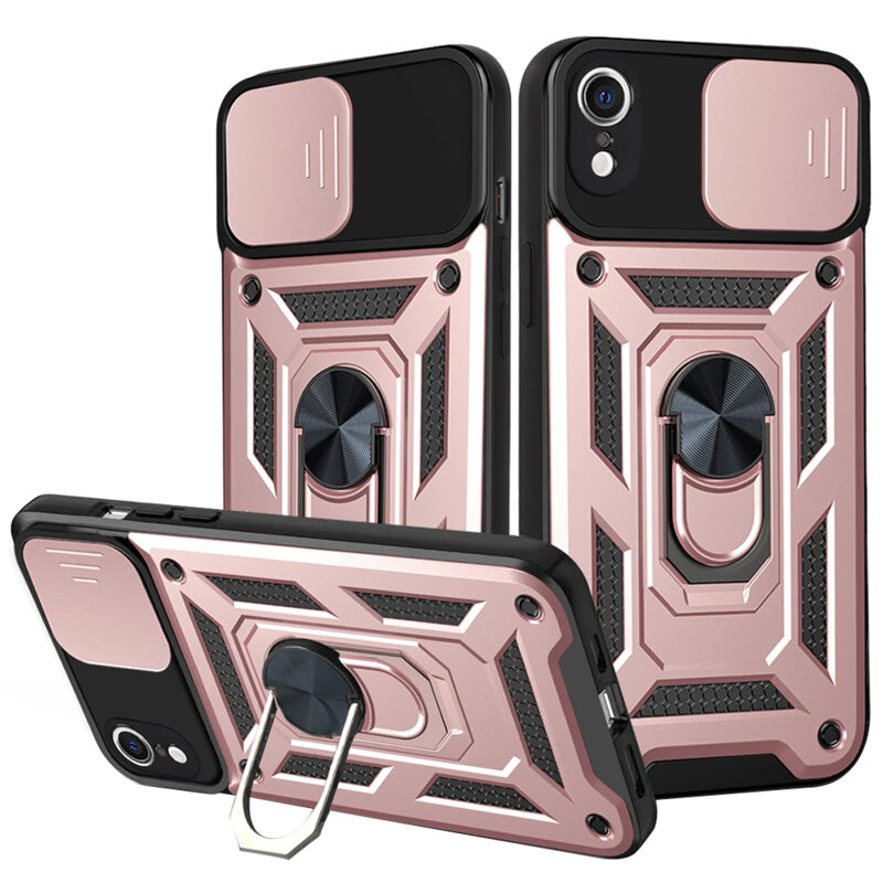 Husa iPhone XR protectie camera Techsuit CamShield Series, roz