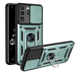 Husa Samsung Galaxy S20 Ultra 5G protectie camera Techsuit CamShield Series, verde
