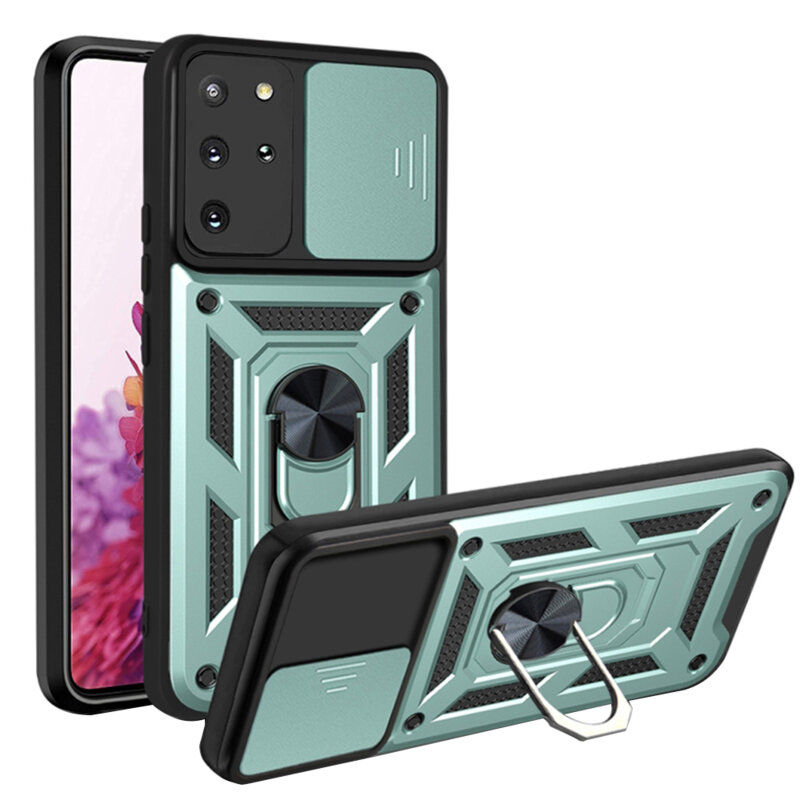 Husa Samsung Galaxy S20 Plus protectie camera Techsuit CamShield Series, verde