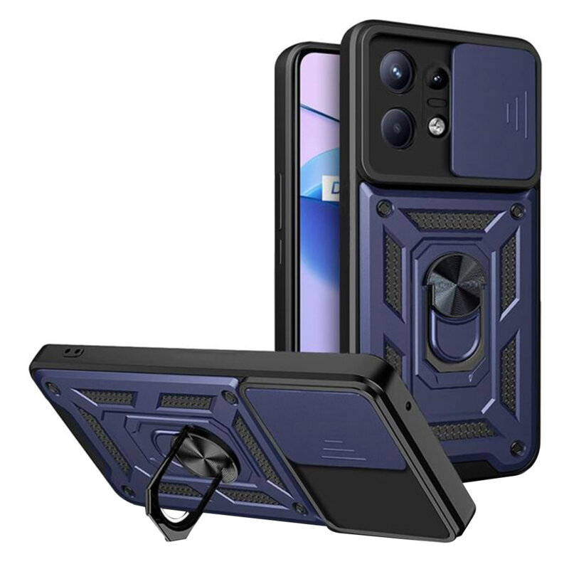 Husa Motorola Edge 50 Pro protectie camera Techsuit CamShield Series, albastru