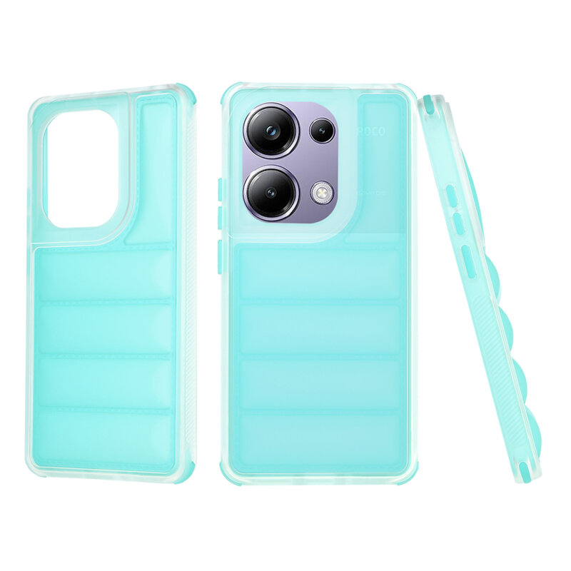Husa Xiaomi Poco M6 Pro 4G Techsuit Wave Shield, turcoaz