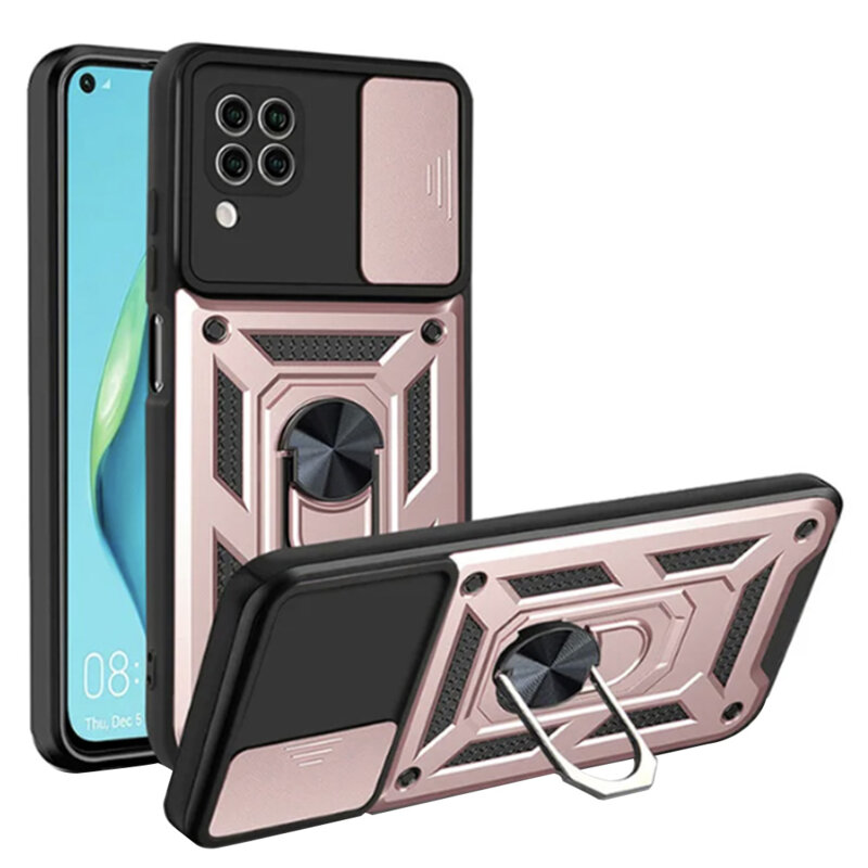 Husa Huawei P40 Lite protectie camera Techsuit CamShield Series, roz