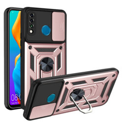 Husa Huawei P30 Lite New Edition protectie camera Techsuit CamShield Series, roz