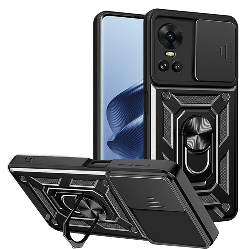 Husa Oppo Reno10 protectie camera Techsuit CamShield Series, negru