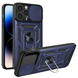 Husa iPhone 14 Pro protectie camera Techsuit CamShield Series, albastru