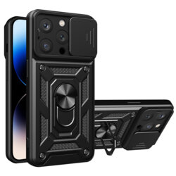 Husa iPhone 14 Pro protectie camera Techsuit CamShield Series, negru