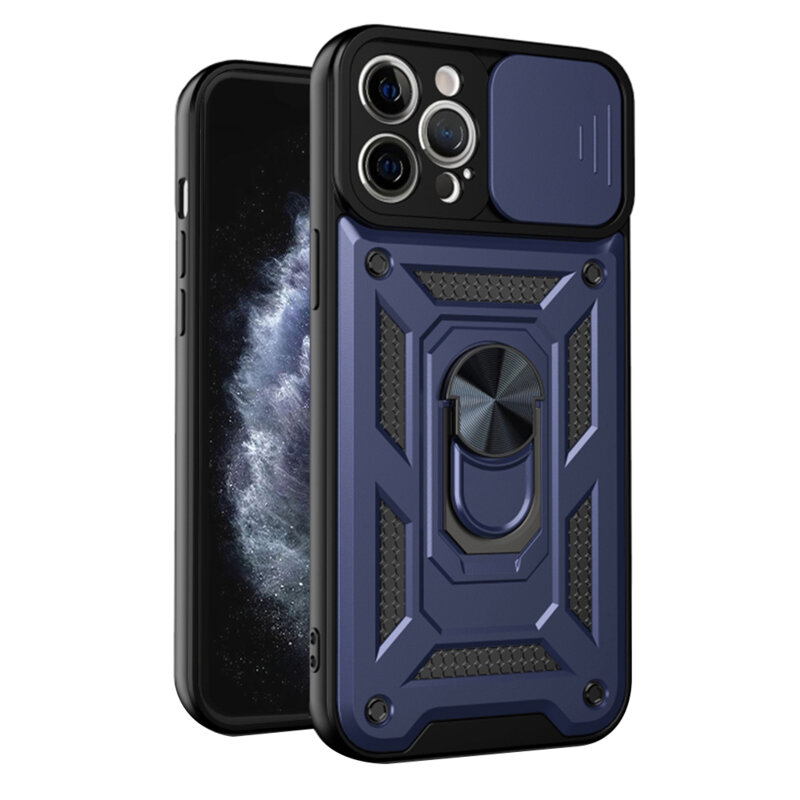 Husa iPhone 11 Pro protectie camera Techsuit CamShield Series, albastru