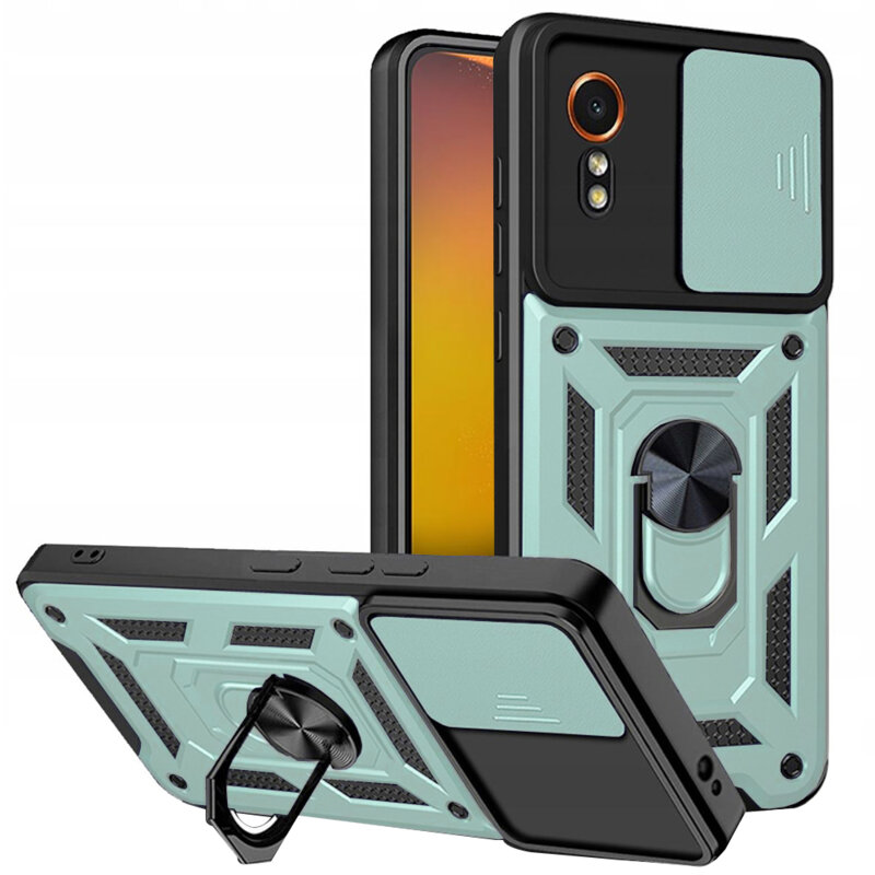 Husa Samsung Galaxy Xcover7 protectie camera Techsuit CamShield Series, verde